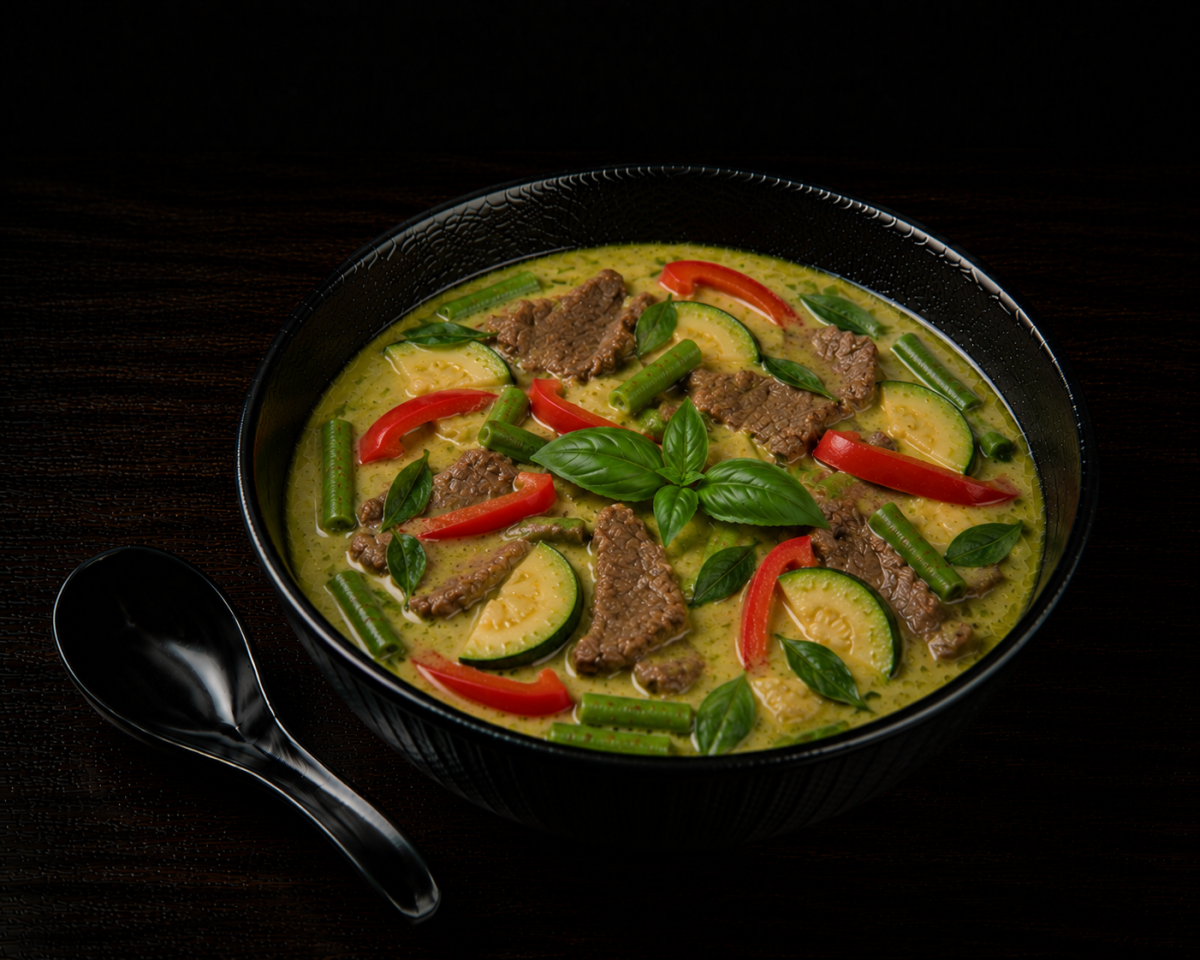 Groene curry rundvlees